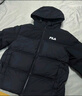 斐樂(lè )FILA情侶連帽羽絨服女2025冬連帽RGB多彩羽絨防風(fēng)防潑水外套男 正黑色-BK L 175/96A/L 曬單實(shí)拍圖