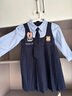 可英 GOWINBABY女童學院風連衣裙2025秋季朱迪兔子警官衣服兒童jk套裝裙夏季裙子 藍色秋季套裝（加領帶） 110 （適合身高100cm-110cm） 曬單實拍圖