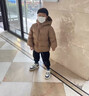 富羅迷（follow me）兒童羽絨服男女童加厚外套寶寶秋冬季衣服中大童三防冬裝外穿童裝 焦糖色 防水防油污 90 默認(rèn)尺碼1 曬單實(shí)拍圖