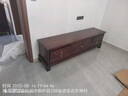 迪筑實木電視柜落地2025新款客廳主臥室床尾柜小戶型高款收納儲物柜子 312#2.18米長【218x46x63cm】 曬單實拍圖