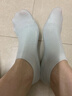 全棉時(shí)代夏季男女士【全棉抗菌網(wǎng)眼襪】休閑襪超薄舒適透氣 白+粉+藍+黃(短筒)女 均碼 曬單實(shí)拍圖