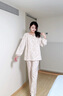 英氏【七夕好禮】A類月子服秋季孕婦睡衣可外穿哺乳喂奶帶胸墊家居服 格桑花【A類透氣排汗-夏款180g】 L【建議體重120-135斤】 曬單實(shí)拍圖