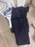 吉普（JEEP）高端桑蠶絲春秋季新款休閑褲男士寬松直筒運動男褲中年爸爸褲子男 黑色【春秋款】 XL【建議135-150斤】 曬單實拍圖