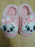 迪士尼女童棉拖鞋兒童拖鞋室內防滑秋冬季瑪麗貓棉拖F4626TS2 粉 28-29 曬單實(shí)拍圖