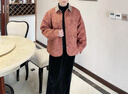 俞兆林媽媽秋裝50-60歲洋氣短風衣中年婦女裝2025新款上衣休閑時尚外套 橘色 均碼 XL(推薦115-130斤) 曬單實拍圖