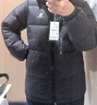 駱駝（CAMEL）抱抱戶(hù)外羽絨服短款拒水保暖外套面包服 PN121N黑色 L 曬單實(shí)拍圖