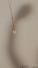央創(chuàng  )時(shí)尚中國黃金銀項鏈女款平安扣玉吊墜女生生日禮物女士送女友老婆S925 曬單實(shí)拍圖
