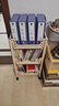 全品屋可移動(dòng)書(shū)架置物架書(shū)架落地書(shū)包置物架收納架零食架小推車(chē)小書(shū)架 曬單實(shí)拍圖