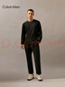 Calvin Klein運動(dòng)【吸濕速干】春秋男士ck休閑跑步健身打底長(cháng)袖T恤GMF4K205 BAE-太空黑 S 曬單實(shí)拍圖