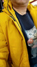 羅蒙（ROMON）短款羽絨服男白鴨絨外套加厚連帽工裝羽絨服2025情侶冬裝上衣 黃色 XL 130-150斤 曬單實(shí)拍圖