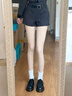 三朵棉九分光腿神器打底褲襪女膚色自然色絲襪加絨保暖秋冬季女 自然膚 1條 均碼 130g【適合15-25°】 曬單實(shí)拍圖