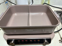 美的（Midea）電火鍋火鍋專(zhuān)用鍋多功能鍋料理烤肉鍋分體式多功能一體電鍋0氟鈦陶電煮鍋HGS352866S 曬單實(shí)拍圖