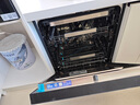 海爾（Haier）【W(wǎng)5000Plus】雙面洗家用嵌入式全自動(dòng)洗碗機升級18套+3大容量UV雙重除菌7天長(cháng)效存儲智能開(kāi)門(mén)速干 【AI智感雙面洗】EYBW18566JHU1邃空黑 曬單實(shí)拍圖