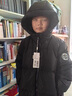 鴨鴨鴨鴨兒童羽絨服男童女童中大童中長(cháng)款加厚連帽童裝外套反季清倉 黑色 140 身高135-145cm體重60-75斤 曬單實(shí)拍圖
