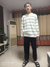 貓人（MiiOW）【肖戰同款】25新品男士睡衣男超柔軟條紋半邊絨家居服 曬單實(shí)拍圖