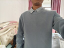 海瀾之家（HLA）針織衫男25新款輕商務(wù)提花假兩件雙領(lǐng)毛衣男秋季 藍灰花紋13 S 165/84A 推薦114~124斤 曬單實(shí)拍圖