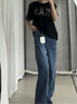 Gap男女裝2025春季新款純棉字母印花logo短袖T恤上衣美版797924 黑色 XS 美碼 S亞洲碼175/88A 曬單實(shí)拍圖
