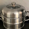 愛(ài)仕達（ASD）蒸鍋304不銹鋼三層家用湯鍋蒸煮燉 雙層復底28CM大容量蒸籠G3 曬單實(shí)拍圖