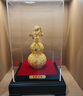 大明銅匠絨沙金葫蘆擺件福祿吉祥家居客廳博古架電視柜酒柜喬遷新居禮物 曬單實拍圖