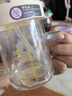 小土豆玻璃杯兒童牛奶杯子帶刻度耐熱吸管水杯帶把手tritan學(xué)飲杯早餐杯 300ml 小狗(高硼硅玻璃) 曬單實拍圖