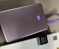 品勝【3C認證】充電寶自帶雙線20000毫安大容量可上飛機高鐵22.5W快充移動電源適用蘋果16小米華為紫 曬單實拍圖