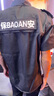 黑色保安服夏裝執勤短袖物業(yè)安保作訓工作服治安執勤褲帽標志套裝 短袖款套裝+腰帶+標志+帽子 XXL-180 曬單實(shí)拍圖