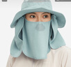 迪卡儂（DECATHLON）戶(hù)外防曬帽漁夫帽遮陽(yáng)太陽(yáng)帽子女男夏遮臉?lè )雷贤饩€(xiàn)大OVFI 霧霾藍 可調節 曬單實(shí)拍圖