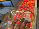 曼舒愛(ài)金手鐲婚嫁999足金結婚用品大氣龍鳳鐲 金鐲子婚嫁 三金結婚 【一對】7.60克 ，面寬約10mm 曬單實(shí)拍圖