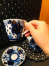 Lomonosov俄皇結婚禮物進(jìn)口咖啡杯輕奢高級高檔瓷器套裝屋頂花園系列 【精美禮盒】1壺2杯2碟1糖罐 曬單實(shí)拍圖