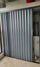 全鋁合金折疊門(mén)推廚房隱形空調隔斷門(mén)拉門(mén)衛生間樓梯口平移門(mén)防盜 防火阻燃白色邊框+灰色鋁板+帶鎖 曬單實(shí)拍圖