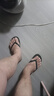 夏季潮流人字拖防滑外穿休閑男士沙灘耐磨泰國拖鞋大款象韓版防臭 黑色 40-41 曬單實(shí)拍圖