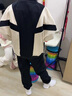 G.DUCKKIDS兒童裝女童春秋裝套裝2024新款洋氣中大童春秋款兒童休閑運動(dòng)套裝 黑色 160cm 曬單實(shí)拍圖