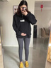ARTFULMOM英國孕婦打底褲春秋外穿2025新款不勒肚子防水腫孕婦連褲襪孕婦裝 深灰 均碼 曬單實(shí)拍圖