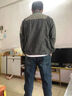 男人干活穿的牛仔外套男勞保工作服工地上班春秋耐穿耐磨耐臟上衣 G13 灰色 5XL 建議【180-200斤】 曬單實(shí)拍圖
