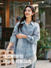 森馬（Semir）森柔牛仔|商場(chǎng)同款牛仔襯衫女oversize春季2025襯衣103125105002 曬單實(shí)拍圖