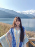沐霓民族風(fēng)披肩女云南川西旅游穿搭針織斗篷新疆西藏復古披風(fēng)草原外搭 旅游斗篷披肩【吊須款24藍卡綠】 曬單實(shí)拍圖