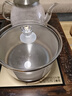 益茶福全自動(dòng)上水電熱水壺底部上水嵌入式茶臺功夫茶燒水壺飲水燒水一體機抽水玻璃煮茶壺保溫泡茶壺 SQ-008金色玻璃套裝 1L 曬單實(shí)拍圖