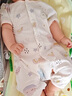 舒貝怡2件裝嬰兒衣服夏季薄款新生兒連體衣短袖哈衣兒童爬服粉色80CM 曬單實(shí)拍圖