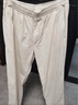 優(yōu)衣庫男裝女裝燈芯絨舒適九分褲/長(cháng)褲休閑褲25新款479137 01 乳白色 L 曬單實(shí)拍圖