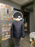 優(yōu)衣庫童裝男童女童PUFFTECH空氣棉服便攜式外套可機洗478125 69 藏青色 150 曬單實(shí)拍圖