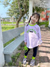 MQDMINI[立體玩偶小怪]童裝女童套裝兒童衛衣打底褲兩件套時(shí)尚甜美套裝 曬單實(shí)拍圖