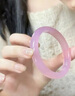 沫蘭（MOLADY）2025新款冰種粉玉手鐲女美人玉髓鐲子實(shí)用教師節生日禮物送女老師 【瑩潤玉髓】桃之夭夭手鐲 手鐲圈口56 曬單實(shí)拍圖