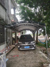 喜芝悅加厚戶外油布雨棚酒席帳篷店鋪擺攤專用停車遮陽伸縮推拉四腳大傘 厚汽車油布+粗棚架 3米寬x4米長(zhǎng)【4腳】 曬單實(shí)拍圖