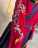 小淘孩兒童漢服男童中國風(fēng)國學(xué)服畢業(yè)團體中秋表演服演出服 龍吟紅藍130 曬單實(shí)拍圖