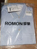 羅蒙冰絲短袖t恤男夏季薄款翻領(lǐng)格子polo衫上衣中年爸爸裝 37灰色 2XL 曬單實(shí)拍圖