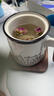 兮元記草木灰哈哈創(chuàng  )意陶瓷泡茶杯茶水分離帶蓋辦公杯子個(gè)人專(zhuān)用男女水杯 草木灰木蓋哈哈杯+杯墊-簡(jiǎn)裝 曬單實(shí)拍圖