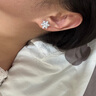 La Martina雪花銀耳釘女999純銀莫桑鉆石耳環(huán)女士輕奢高級感養(yǎng)耳洞耳飾 【一克拉莫桑鉆耳釘】輕奢經(jīng)典 曬單實拍圖