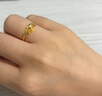 周生生黃金戒指 閃砂足金幸運(yùn)星星開口戒女 11661R計(jì)價(jià) 2.45克 曬單實(shí)拍圖