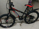 鳳凰（Phoenix）兒童自行車(chē)男女學(xué)生6-15歲變速山地車(chē) 超越二代 22寸 輻條輪 黑紅 曬單實(shí)拍圖
