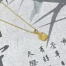 中國黃金（CHINA GOLD）繞線小方糖黃金項(xiàng)鏈女款足金吊墜鎖骨鏈掛墜情人節(jié)生日禮物送女友 繞線小方糖吊墜+S925鏈約0.9g 曬單實(shí)拍圖